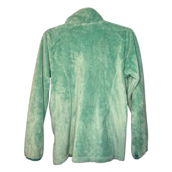 The North Face Pile Fleece Jacket Mint Green Zip Up Girls XL 18 - Picture 2 of 10
